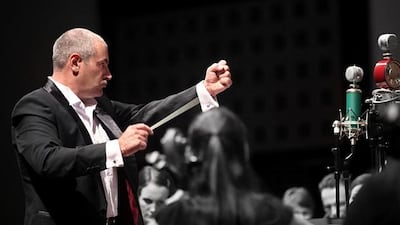 The UAE National Symphony Orchestra conductor Andy Berryman
