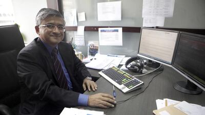 Sachin Mohindra, a fund manager at Invest AD, said they are not happy with the current valuations of Saudi stocks. Sammy Dallal / The National