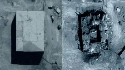 A US government image of a suspected nuclear reactor building under construction in Syria. Reuters