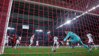 Osimhen scores their first goal. Action Images via Reuters
