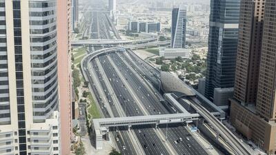 Sheikh Zayed Road high to luxury-end apartments: 1BR - Dh100,000 average rental rate, down 11.5% year-on-year. 2BR - Dh130,000 average rental rate, down 12.2% year-on-year. 3BR - Dh175,000 average rental rate, down 12.5% year-on-year. Reem Mohammed / The National