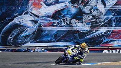Yamaha's Valentino Rossi was the only rider to dip under 1min 22sec this weekend.