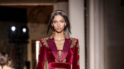 A look by Zuhair Murad Haute Couture. EPA 