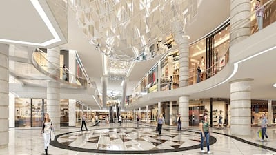 Rendering of the inside of the soon to be built Nakheel Mall on the Palm Jumeirah. Courtesy Nakheel