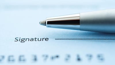 The law related to bounced cheques changed in Dubai in 2017. Getty Images