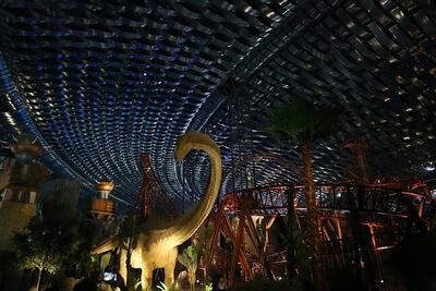 The first guide features a list of 115 indoor destinations, including IMG Worlds of Adventure. Photo: IMG Worlds of Adventure