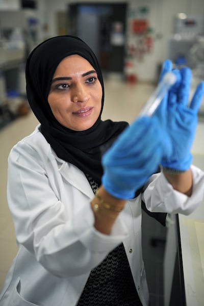 Dr Habiba Alsafar, director of Khalifa University Centre for Biotechnology, says a healthy diet and exercise is important for a healthy gut. Delores Johnson / The National