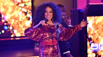 Diana Ross at the New Year's Eve bash at Times Square, New York, on December 31, 2025. Getty Images