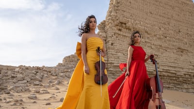 In seeking to bring Arabic music to western audiences and classical to the Arab world through various genres, Laura and Sarah Ayoub have been hailed as the faces of an exciting new generation of crossover artists. Photo: The Ayoub Sisters