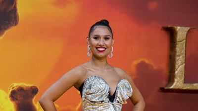 Raye attends the premiere of Disney's 'The Lion King' in London's Leicester Square on July 14, 2019. EPA