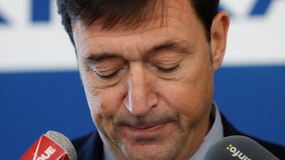 Franck Terner, chief executive of Air France, attends a Paris news conference about flights travel delays and disruptions on the eve of a strike called by worker unions over pay. Gonzalo Fuentes / Reuters