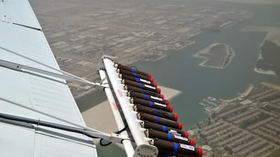 Cloud seeding, or weather modification, is the application of scientific technology to enhance a cloud’s ability to produce precipitation. Courtesy National Centre for Meteorology and Seismology