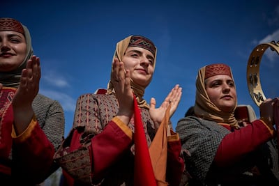 Yazidi women celebrate New Year in Armenia. Kiran Ridley