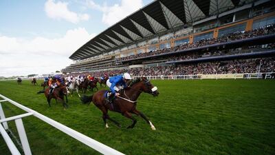 James Doyle rides Portage, right, to a win in the Royal Hunt Cup on Day 2 of Royal Ascot at Ascot Racecourse on June 15, 2016 in Ascot, England. Alan Crowhurst/Getty Images