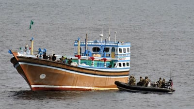 Britain’s Royal Navy said on Monday it had seized 11 “mail-sized” sacks of crystal meth in the Arabian Sea, worth an estimated £3.3 million (Dh 15.7 million). Royal Navy