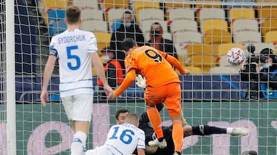 Alvaro Morata opens the scoring for Juve. EPA