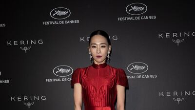Wu Kexi attends the Kering Women in Motion Awards at the Cannes Film Festival on May 19, 2019. EPA