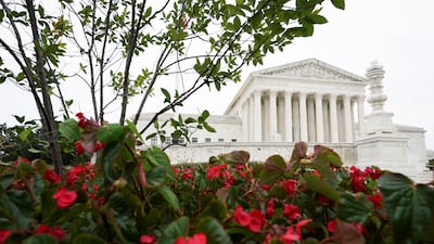 The US Supreme Court building before Ms Brown Jackson's official investiture ceremony. Reuters