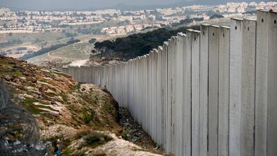 This picture taken on February 11, 2020 shows a view of the Israeli settlement of Maale Adumim in the occupied West Bank on the outskirts of Jerusalem. / AFP / AHMAD GHARABLI