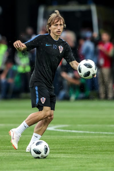 Real Madrid's Luka Modric will spearhead Croatia's World Cup campaign, which gets under way on Saturday. Martin Divisek / EPA