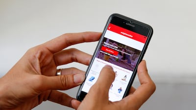 The Weightmonitor app provides calorie counts along with paid nutritionist advice. Chris Whiteoak for The National