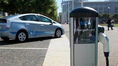In the US buying a hybrid car, like this Toyota Prius, attracts a tax credit. Justin Sullivan / Getty Images / AFP