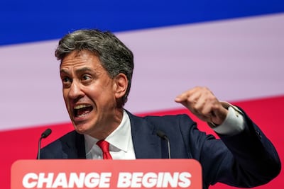 Ed Miliband, Secretary of State for Energy Security and Net Zero. Getty