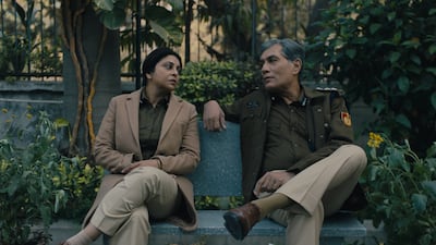 Shefali Shah, left, and Denzil Smith in Delhi Crime, season three, which made it to Netflix’s Global Top 10 (non-English TV) rankings. Photo: Netflix