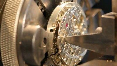 The guilloche stage of watchmaking. Courtesy Grieb & Benzinger