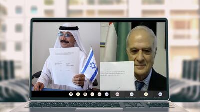 Jebel Ali Free Zone (Jafza), DP World’s flagship free zone, has entered into a strategic agreement with The Federation of Israeli Chambers of Commerce (FICC). Sultan Ahmed bin Sulayem, group chairman and CEO of DP World, and Uriel Lynn, president of FICC signed the agreement virtually. Courtesy Jafza.