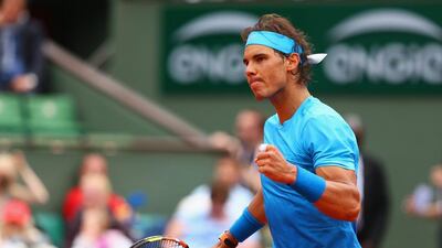 Rafael Nadal got his French Open title defence off to a straight sets win over Quentin Halys. Michel Euler / AP Photo