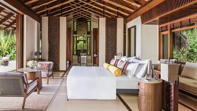 The 135 square metre Reethi Rah Beach Villa room. Courtesy One&Only Reethi Rah