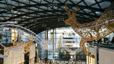 Spectacular festive decorations at The Galleria. Khushnum Bhandari / The National