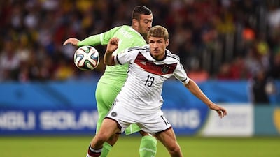 Thomas Muller has been front and centre in the German attack. AFP
