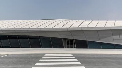 The headquarters of Sharjah waste management operator Beeah was the last project designed by Iraqi architect Zaha Hadid, who died in 2016. Antonie Robertson/The National