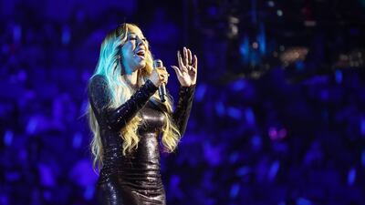 Mariah Carey delivered a 13-song set solely dedicated to her classics. AFP