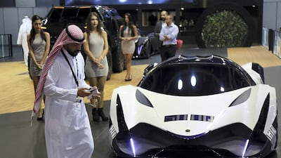 The Devel Sixteen at the Dubai International Motor Show. Satish Kumar for The National