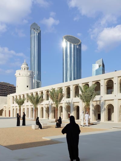 The palace courtyard has been painstakingly restored. Photo: Roland Halbe
