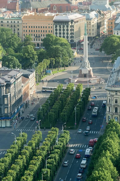 The Monument of Freedom in Riga, Latvia. Live Riga