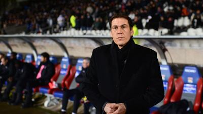 Lille's French head coach Rudi Garcia looks on during the French L1 football match against Lyon on February 10, 2013 at the Gerland Stadium in Lyon. AFP