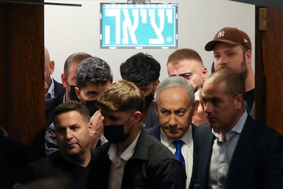 Prime Minister Benjamin Netanyahu arrives at the Knesset for the election of Israel's state comptroller. Reuters