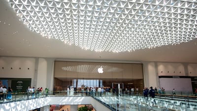 Apple says it is demonstrating its commitment to the UAE's green energy drive by powering the Al Ain store by renewables