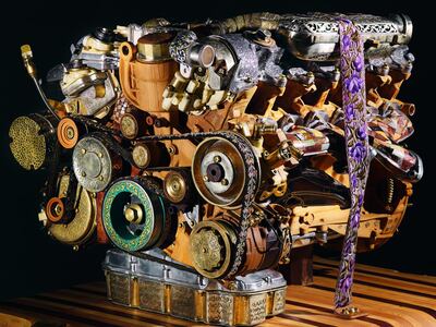 V12 Laraki mixed media (2013) by Eric van Hove. Photo by François Hernandez