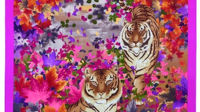 Salvatore Ferragamo scarf, Dh1.695. Courtesy Salvatore Ferragamo