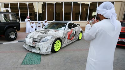 As well as the stunt driving there was a host of customised cars on display.