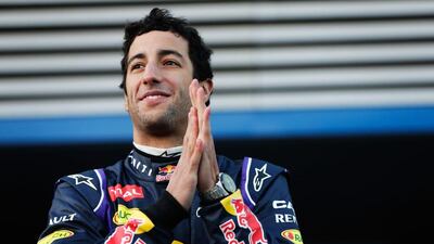 Daniel Ricciardo made his unofficial debut as Sebastian Vettel's Red Bull Racing teammate at testing in Jerez, Spain on Tuesday. Andrew Hone / Getty Images