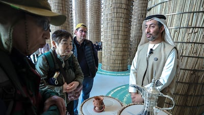 Cultural diplomacy in the form of Japanese-speaking Emirati youth ambassadors at Expo 2025 Osaka. Victor Besa / The National