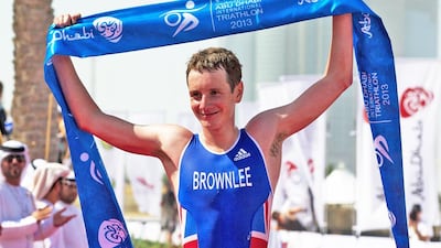 Alistair Brownlee won short course at the 2013 Abu Dhabi International Triathlon. Photo Courtesy / Abu Dhabi International Triathlon