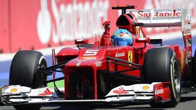 The fist shot up in the air as soon as Fernando Alonso took the chequered flag to win the European Grand Prix before many of his fellow Spaniards on the streets of Valencia, Spain.