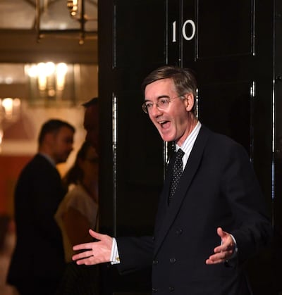 Jacob Rees-Mogg arrives at Number 10, Downing Street on July 24, 2019 in London. Getty Images